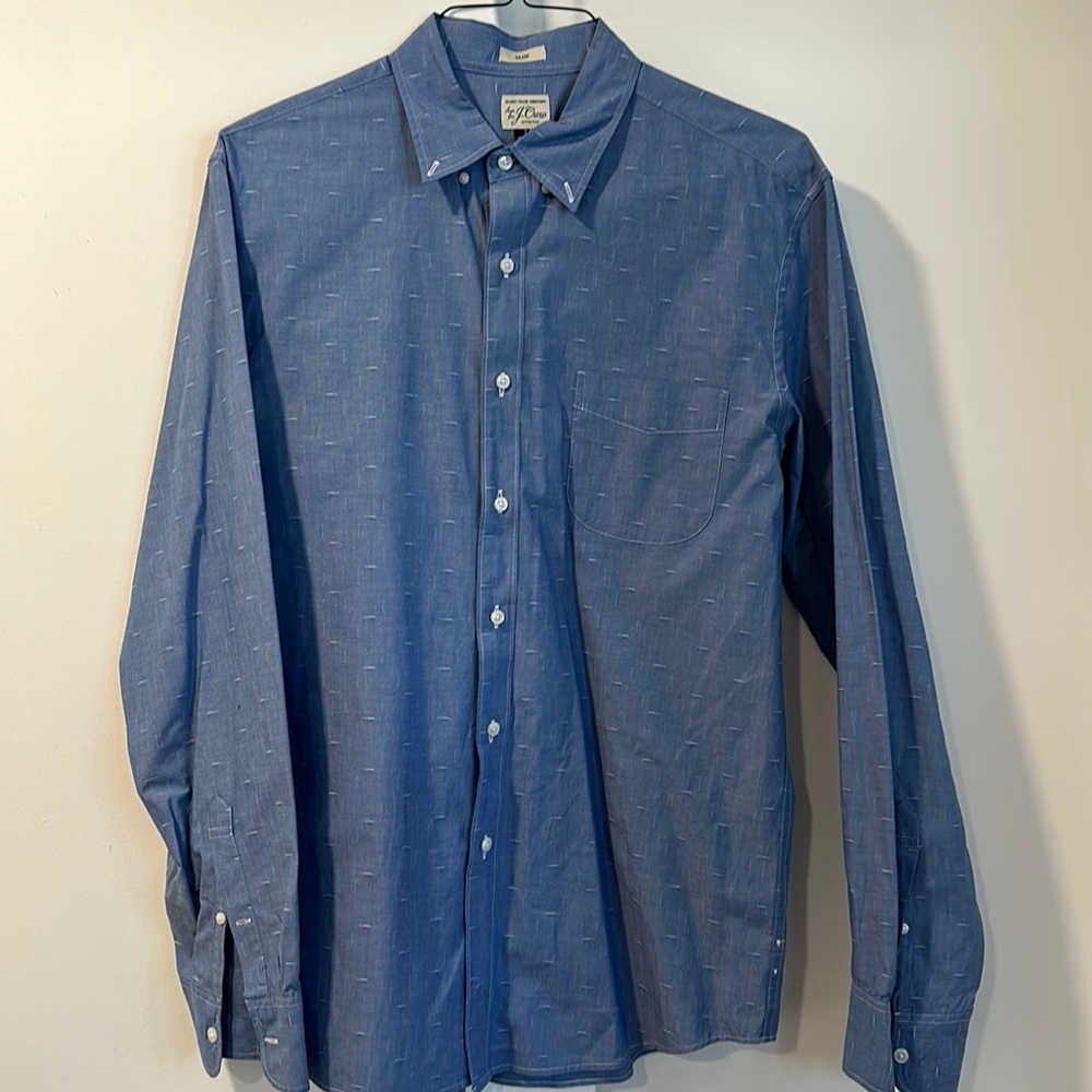 Mens J.Crew Slim Stretch Button Down